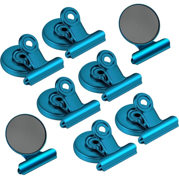 DIYSELF 8Pack Magnet Clips, Strong Fridge Magnets Clips ( Blue ...