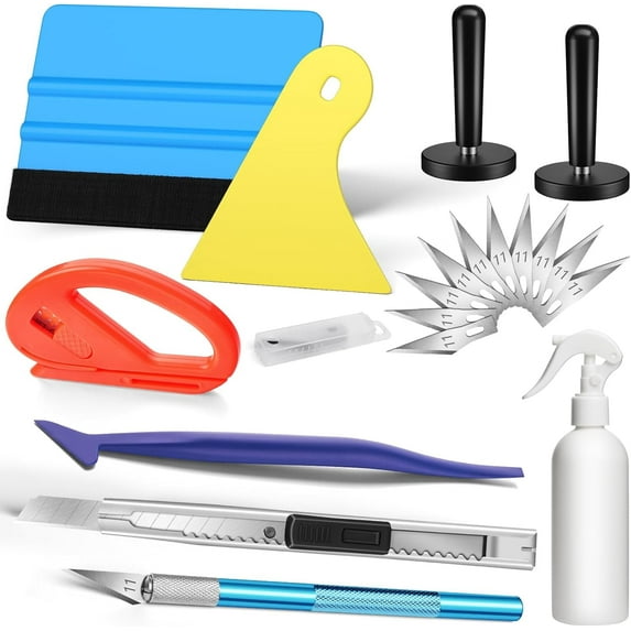 Window Tint Kit, 19 Pcs Vinyl Wrap Tool Kit, Professional Car Wrap Kit