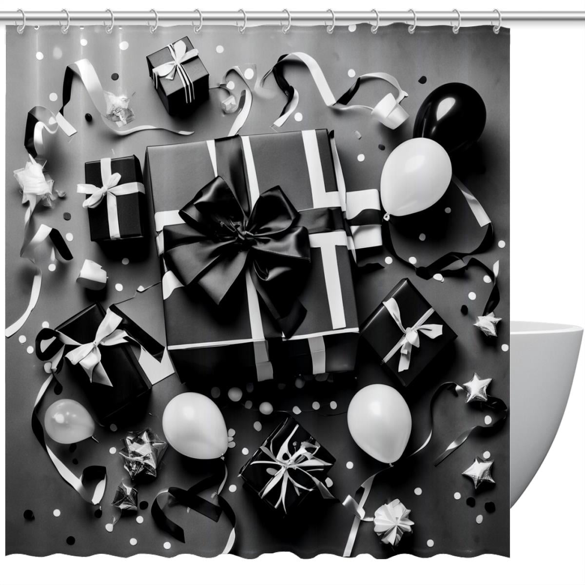 DIYmaking Shower Curtain Bathroom Home Decor Machine Washable Polyester