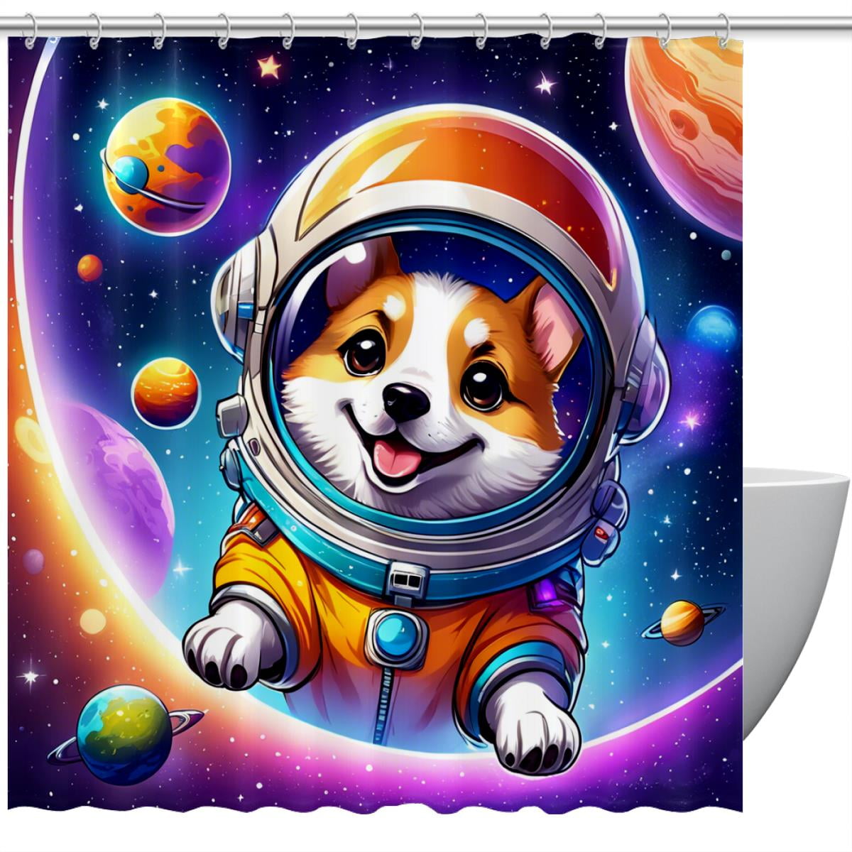 DIYmaking Shower Curtain Bathroom Home Decor Machine Washable Polyester