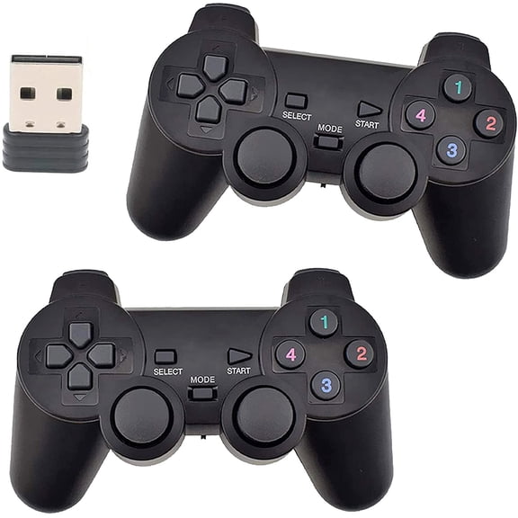 DIZENDAMAI 2.4GHz USB Twins Wireless game Controller Gamepad Joystick With WIN98/2000/X/2003VISTA/WIN7 SYSTEM TV Box
