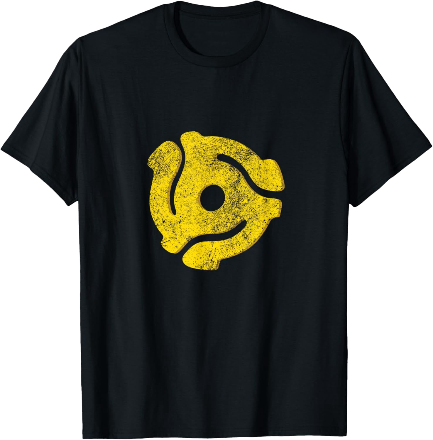 DJ 45 RPM Adapter Vintage Style Turntable Record Disc Jockey T-Shirt ...