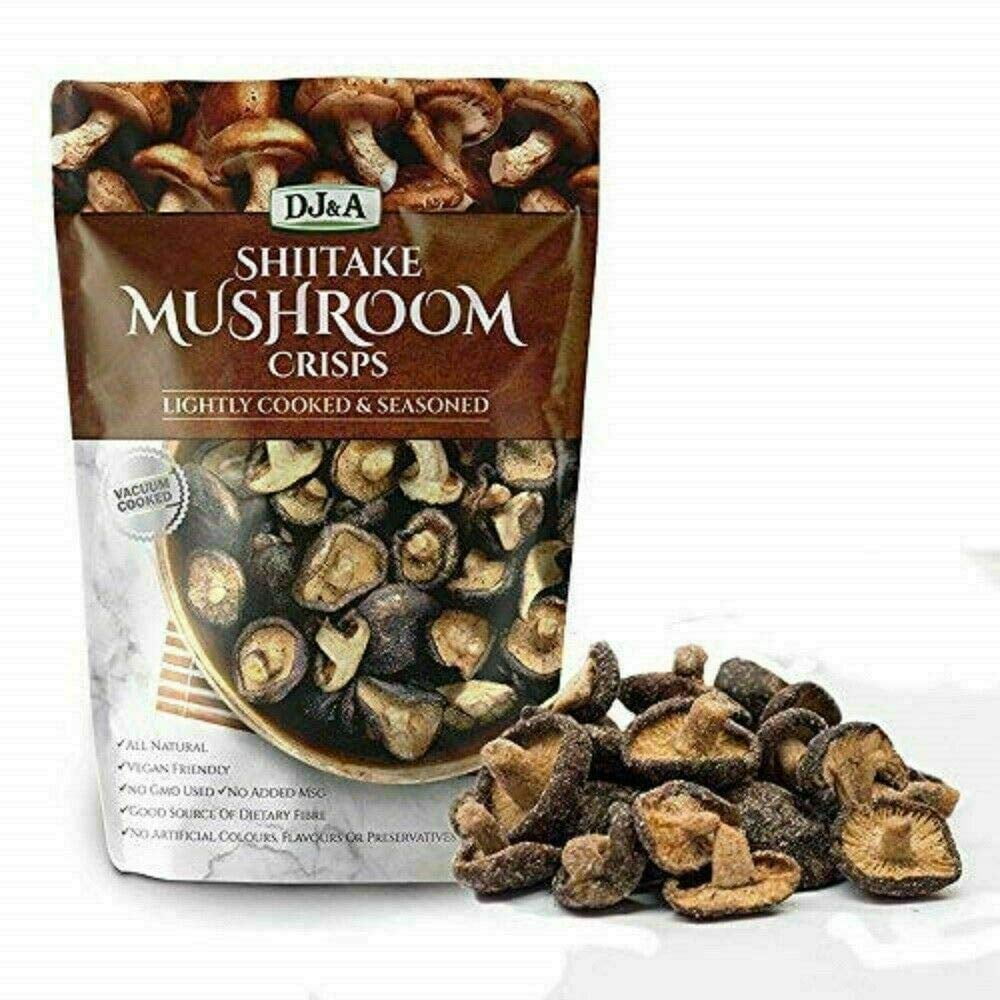 DJ & A Lightly Cooked & Seasoned Shiitake Mushroom Crisps,