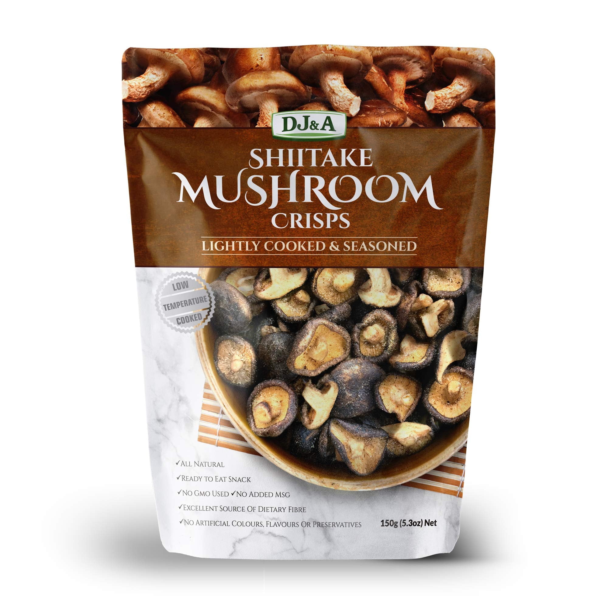 DJ&A SHIITAKE MUSHROOM CRISPS HHA1 5.29oz/ 150g (1