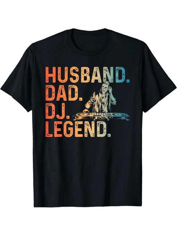 DJ Art for Husband Dad Music Producer Disc Jockey Techno DJ T-Shirt