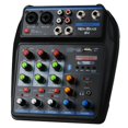 DJ Audio Mixer, DJ Mixers 4 Channel Sound Board with Bluetooth, NEW
