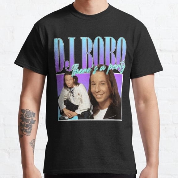 DJ Bobo 90s Style Eurodance Classic T-Shirt