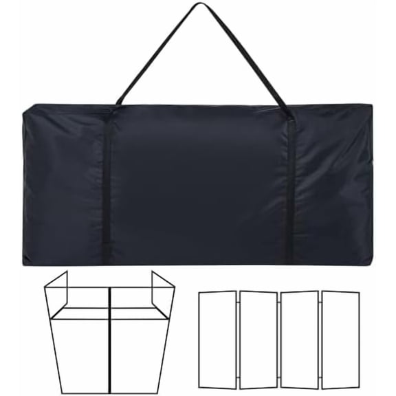 DJ Booth Carrying Bag 1680d Oxford Cloth DJ Facade Panel Carry Bag Black Facade case Reinforced Replacement, 46.5 x 22 x 4.7''$$Music
