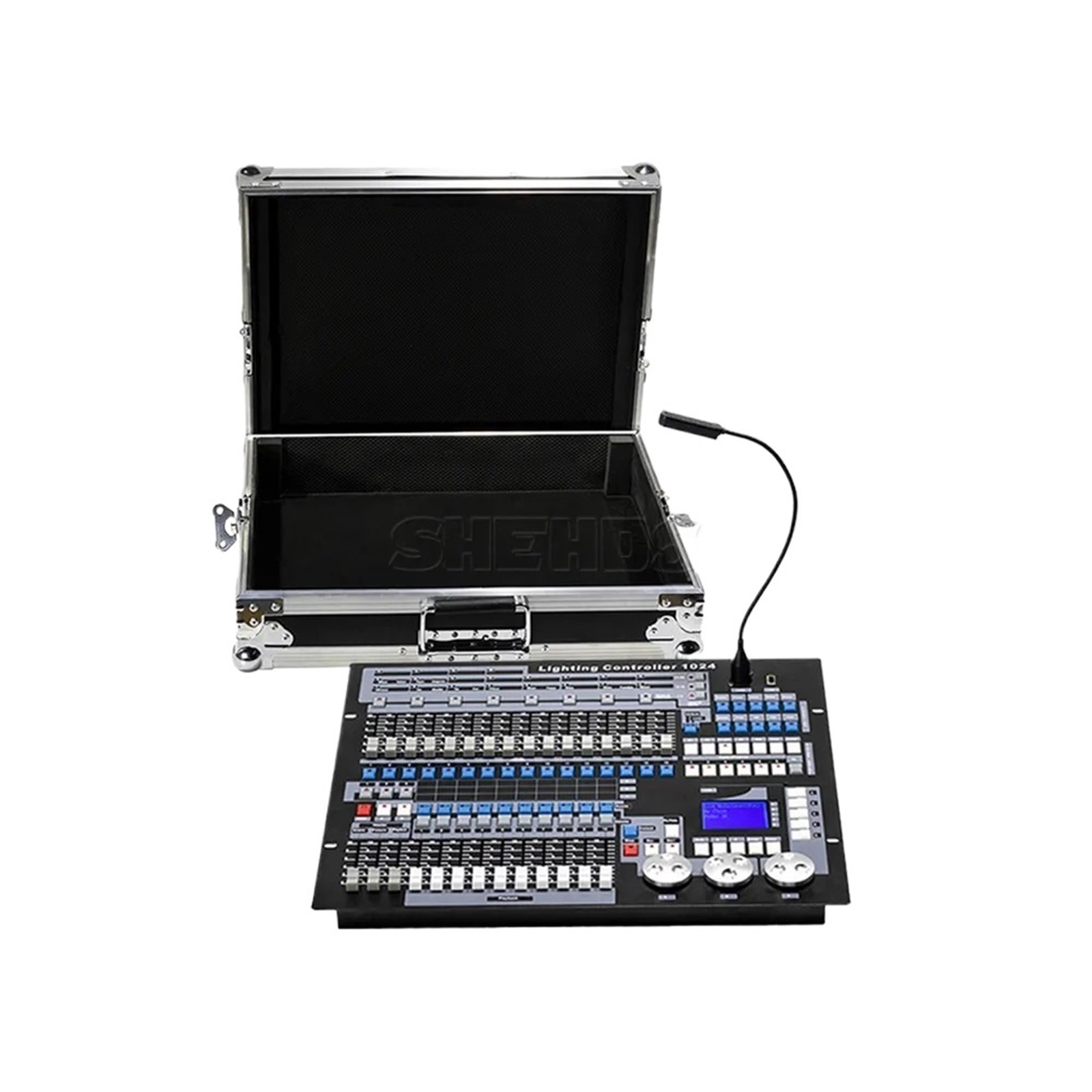 DJ Controller 1024 Console With Flight Case DMX 512 For LED Moving Head ...
