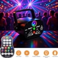 thumbnail image 1 of Laser Projector Party Light, Sound Activated, Remote Control, 8 Color Modes, 3 Lighting Patterns, Auto Timer, 1 of 9