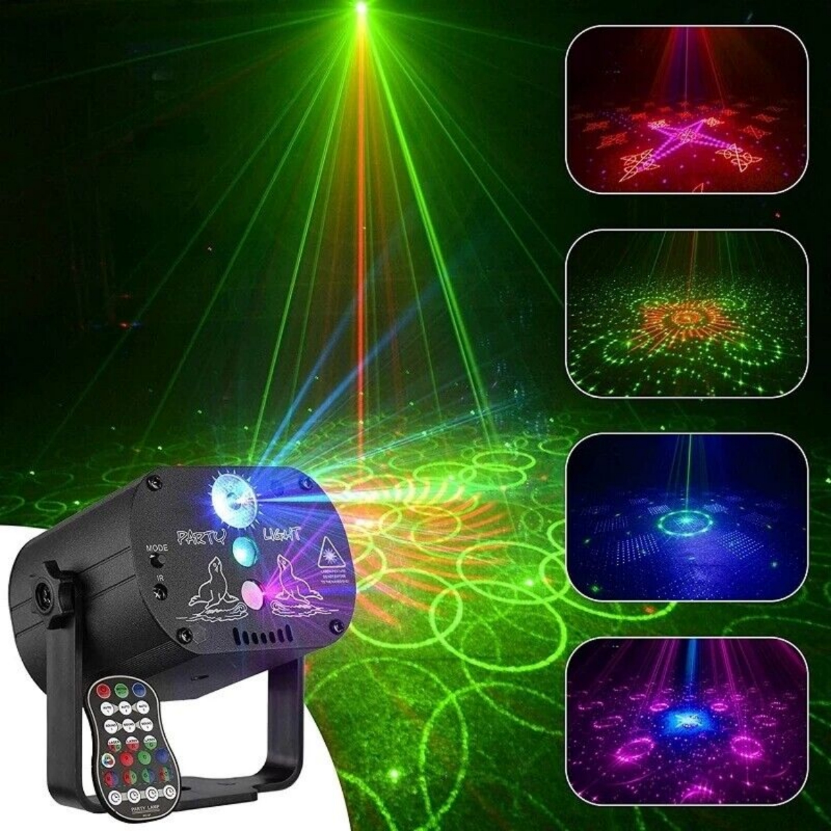DJ Disco Stage Party Light, RGB LED Outdoor Stage Laser light Strobe