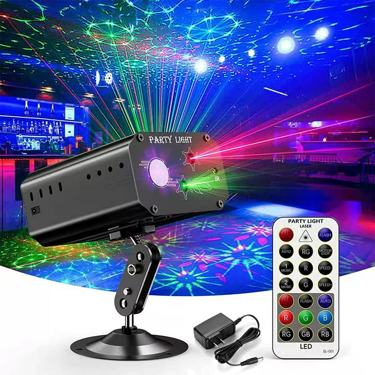 DJ Party Lights Stage Laser - Northern Light Effect RGB Sound Activated  Disco Strobe Lighting with Remote Control - Music Show Projector for Indoor  Birthday Halloween Karaoke Club KTV Danceââ‚¬¦ 