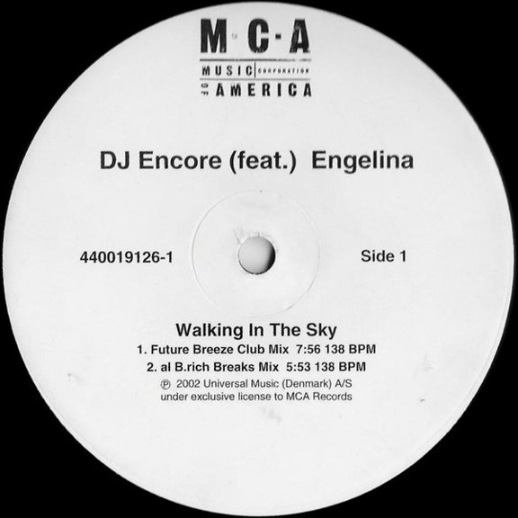 DJ ENCORE - Walking In The Sky- vinyl records
