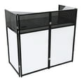 thumbnail image 1 of DJ Event Facade Black Scrim Metal Frame Booth  Portable Dj Booth Table, 1 of 21