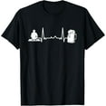 thumbnail image 1 of DJ Gear Set Turntable - Heartbeat EKG VInyl Disc Jockey DJ T-Shirt, 1 of 4