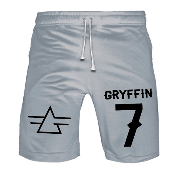 DJ Gryffin 7 Logo Sweatshorts Men's Running Shorts Women Basketball Pants Outdoor Sportwear