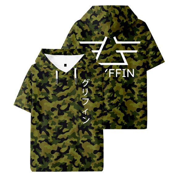 DJ Gryffin Hooded T-shirt Short Sleeve Sport Gym Tee Women Men Streetwear Outdoor Sportwear Tops