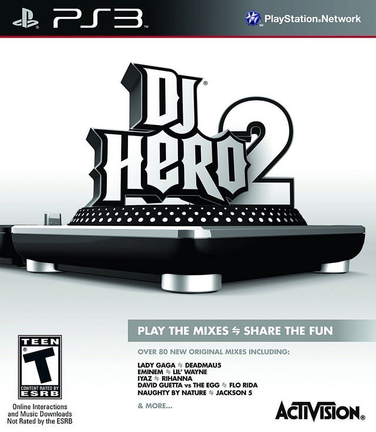 DJ Hero 2 (sw), Activision Blizzard, PlayStation 3, 047875961647 - image 1 of 5