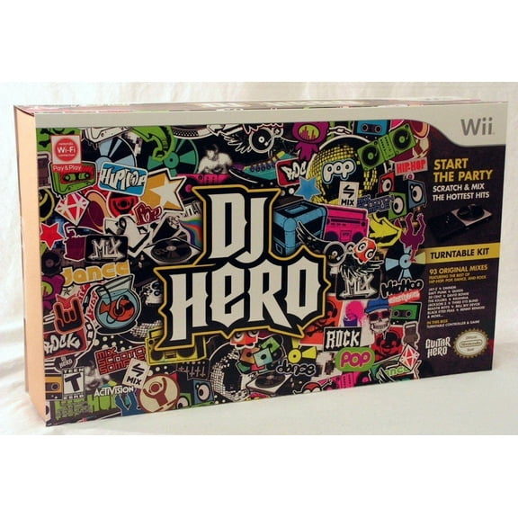 DJ Hero Bundle with Turntable - Nintendo Wii