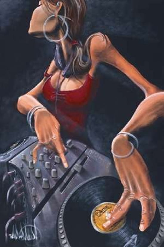 DJ Jewel Canvas Art - David Garibaldi (12 x 18)