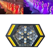 DJ Lighting 6 50W RGBA COB Hexagon Retro LED Matrix Stage Effect Light Splicable Fixture Quick Assembly Party Background Decor Lighting