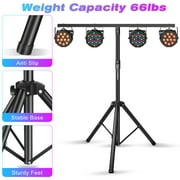 DJ Lighting Tripod & T-Bar Light Stand Pro Audio Stage Equipment for Par Cans Wash Lighting Fixtures Stage Party Disco Lights