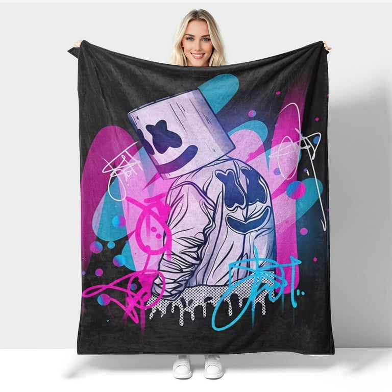 Marshmello throw blanket sale