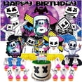 thumbnail image 1 of DJ Marshmello Party Decorations Decor Supplies Honeycomb Centerpieces Table Toppers Cake Toppers for Birthday Photo Props, 1 of 5