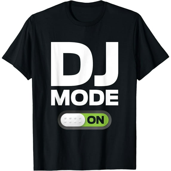 DJ Mode ON Gift Disc Jockey Softstyle Unisex T-Shirt,Black Color,Size 3XL
