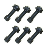DJ-Motor 6pcs 5/16-24 x 1.25" Racing Wheel Stud Bolt Serrated Hex Flange Nut for Racing Go Kart Bike