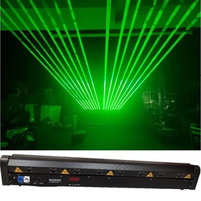 DJ Moving Head Light 130mw Green Laser Beam Bar 8 eyes Laser Stage Lighting