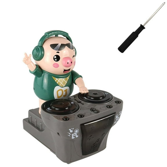 DJ Music Dancing Pig,Light Up Animated Toy,Back and Forth Motion,Cheerful Sound Effects,Interactive Pig Robot,Kids Party Entertainment,Automatic Swinging,Musical Motion Toy,Children’s Dance Companion