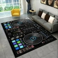DJ Music Pattern Carpet Kitchen Floor Mats Hallway Runner Area Rug