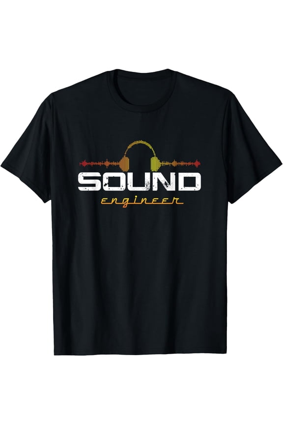 DJ Music Producer Sound Engineer Audio Gift T-Shirt men and women can wear, black, white, gifts