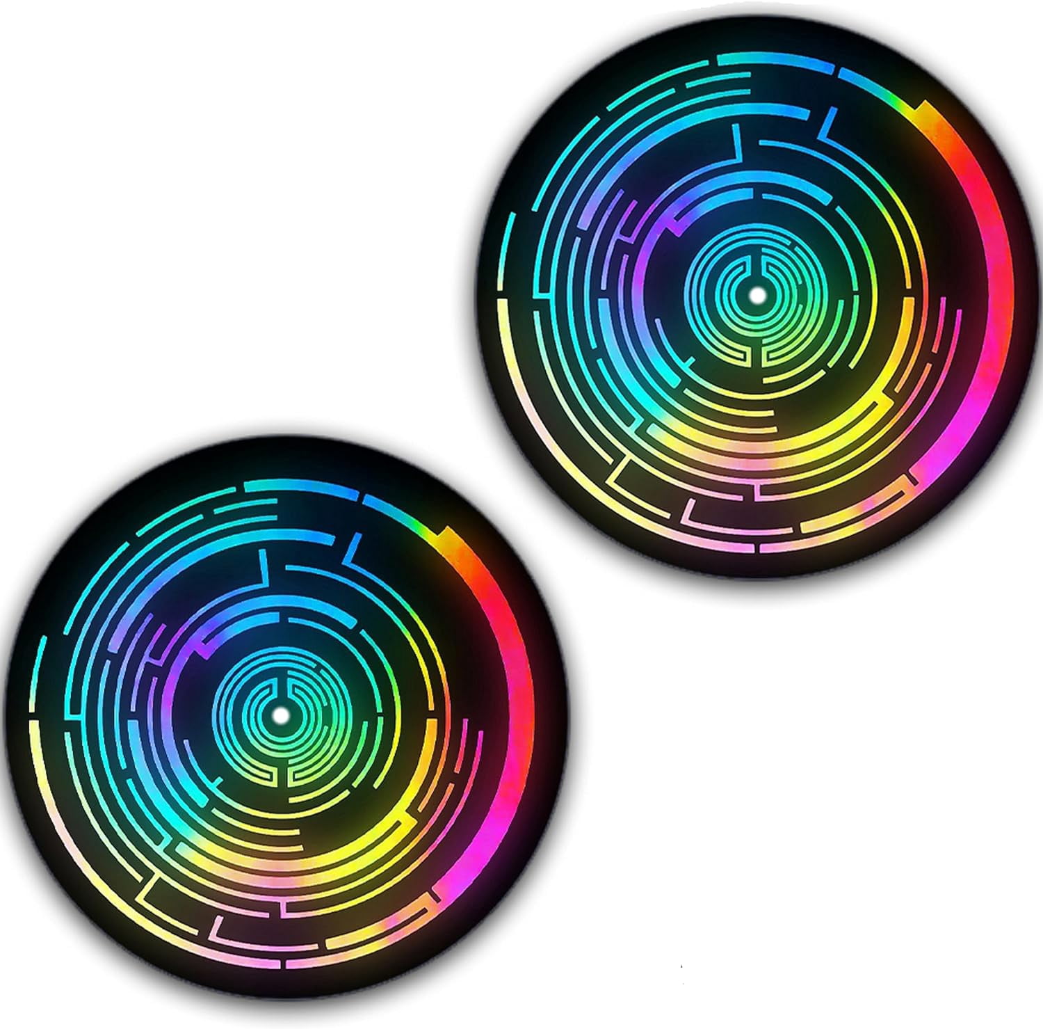Slipmat Feutre DJ 12" | Personnalisé Yellow Face | Antistatique Pour Platine Vinyle