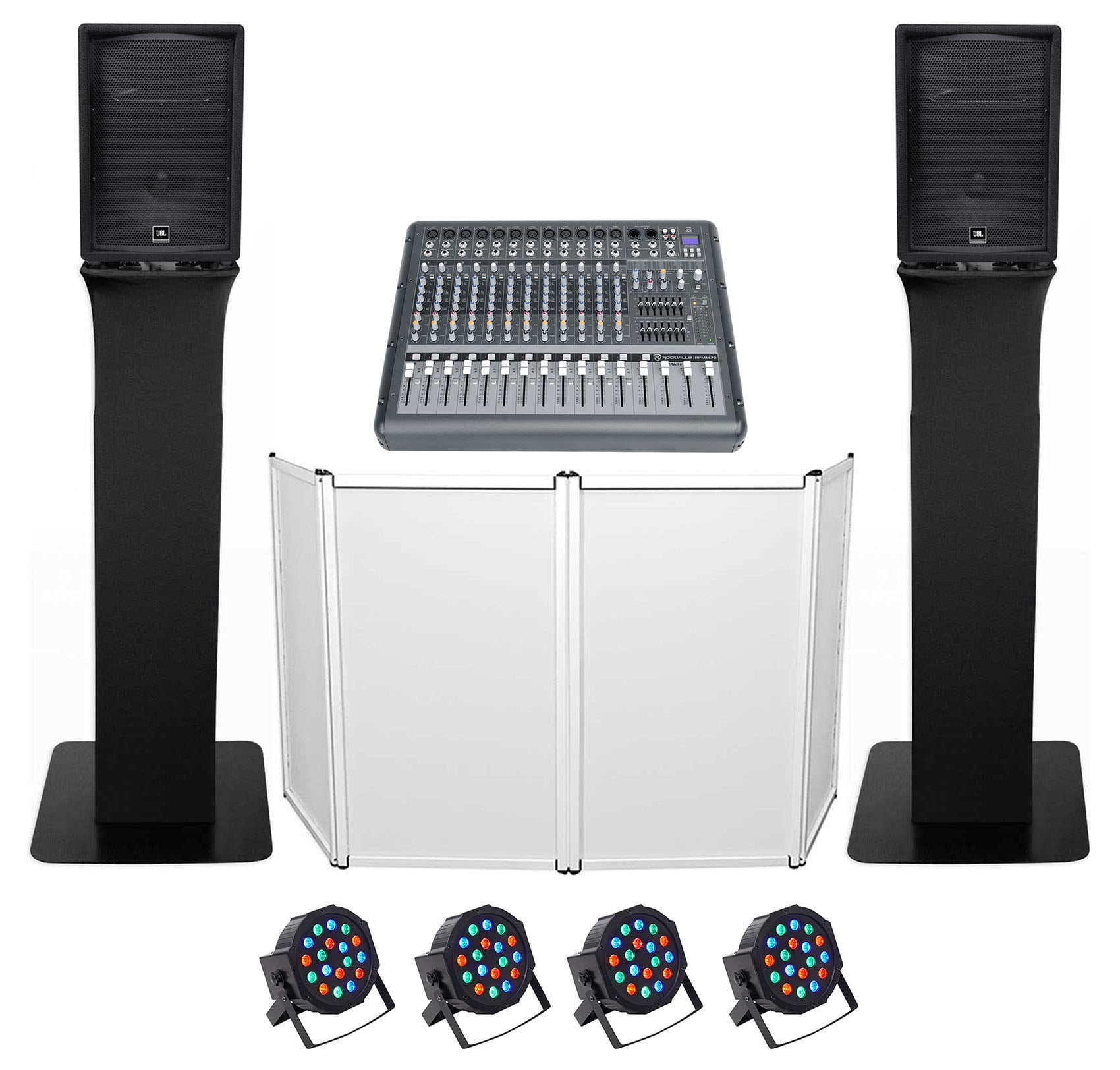 DJ Package w/(2) JBL JRX212 2000w 12