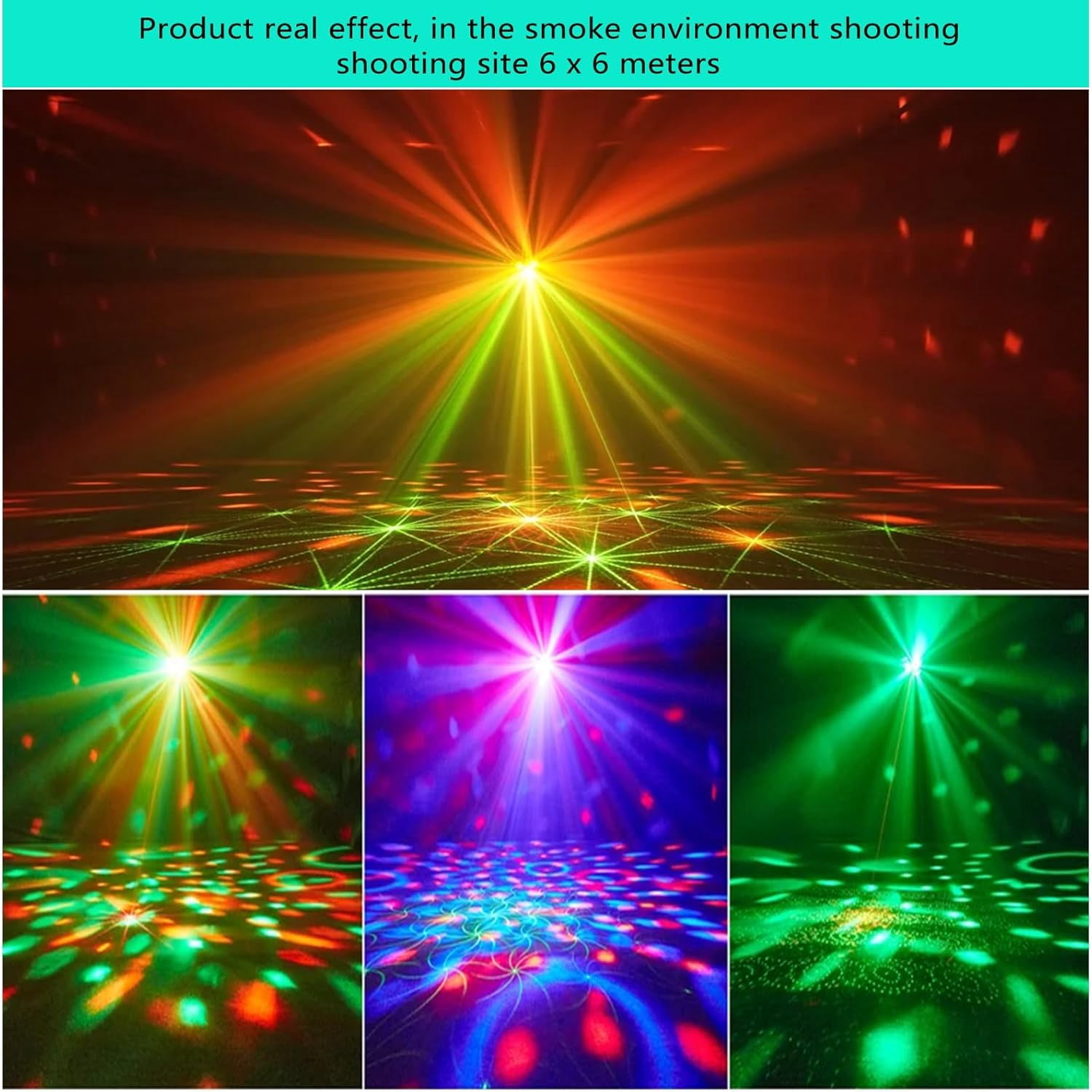 DJ Party Lights Disco Ball Light,Sound Activated Disco Lights+Red and ...