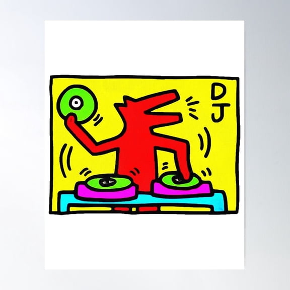 DJ Play Keith Music Poster Wall Art, 12x18 UNFRAMED