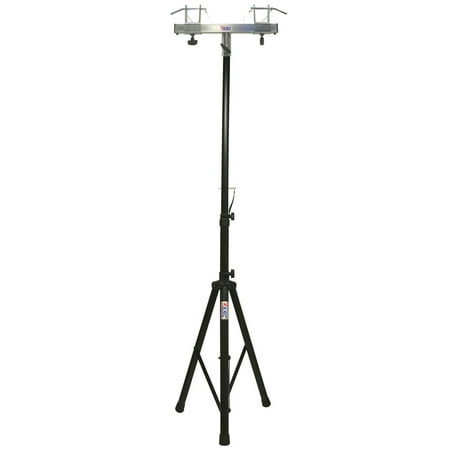DJ Pro Lighting 6 Foot Tripod Light Stand & Square Truss T-Bar Adapter Package
