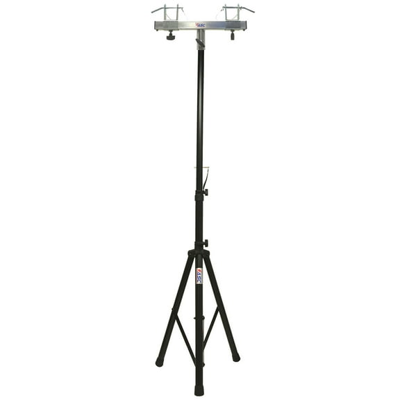 DJ Pro Lighting 6 Foot Tripod Light Stand & Square Truss T-Bar Adapter Package