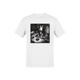 thumbnail image 1 of DJ Rabbit Spinning Vinyl Beats Men's T-shirt, 1 of 3