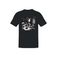 thumbnail image 1 of DJ Rabbit Spinning Vinyl Beats Men's T-shirt, 1 of 3