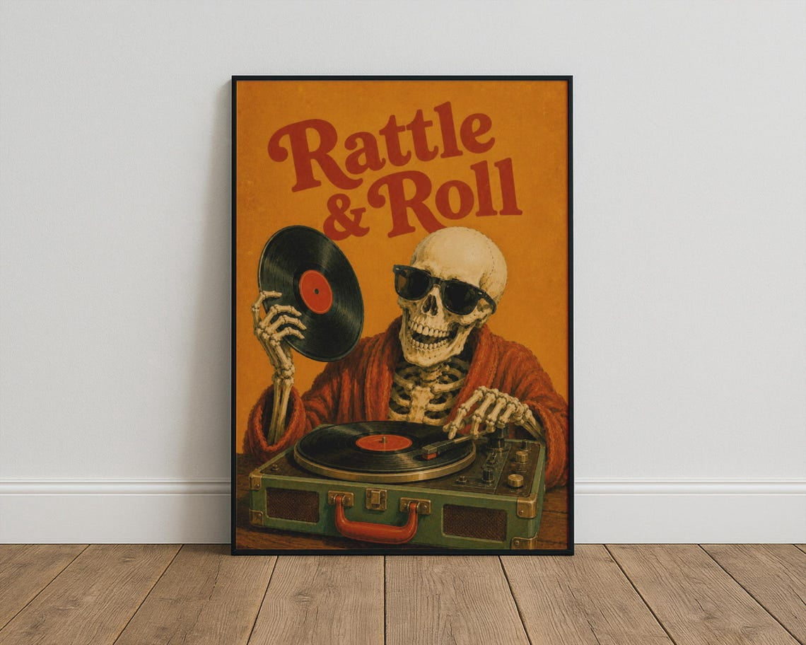 DJ Rattle And Roll Wall Art Print - Walmart.com