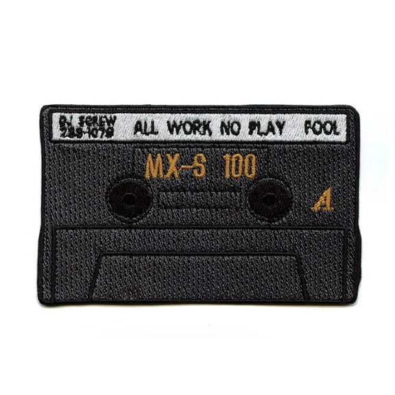DJ Screw All Work No Play Mixtape Houston Iron On Patch