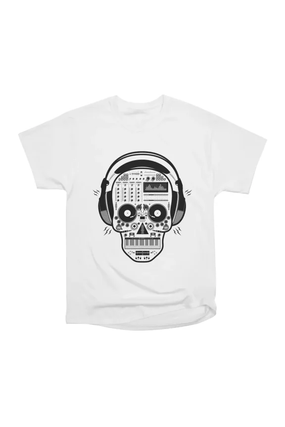 DJ Skull T-Shirt Tee Gift For Him Merch For Her Apparel For Friend