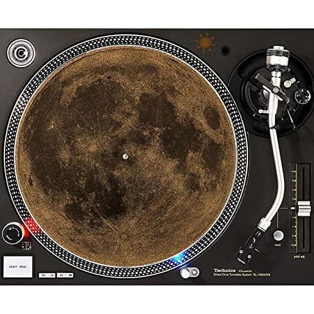 DJ Turntable Premium Cork Slipmat Full Moon