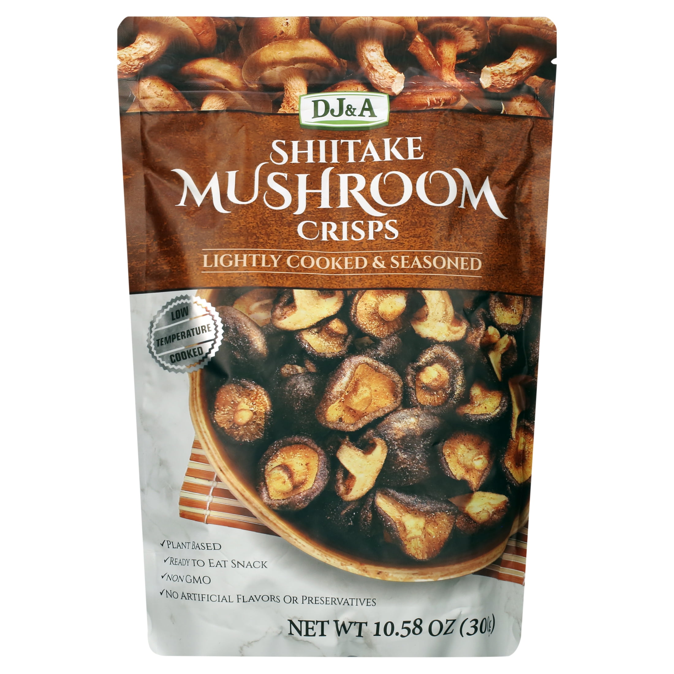 DJ and A Lightly Cooked and Seasoned Shiitake Mushroom Crisps 10.58
