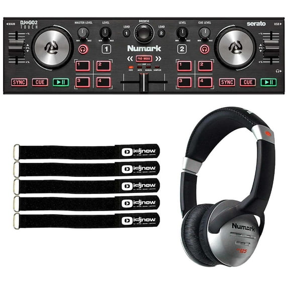 DJ2GO2 Touch Pocket 2-Channel DJ Controller & HF125 Headphones