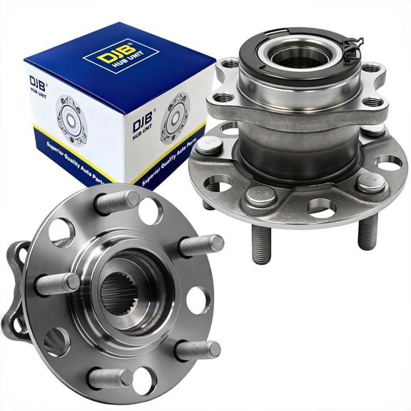 DJB 2PCS 512333 4WD Rear Wheel Bearing and Hub Assembly AWD Compatible with Jeep Compass Patriot 2007-2017, for Dodge Caliber 2007-2008 5Lug w/ABS
