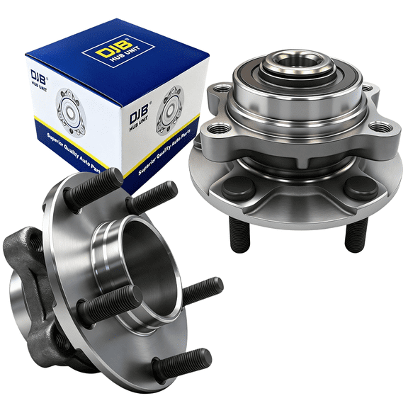 DJB 2PCS 513268 Front Wheel Hub & Bearing Assembly fits for Nissan 350Z 2003 04 05 06 07 08 09, for Infiniti G35 2003-2007 RWD only, 5 Lugs w/ABS